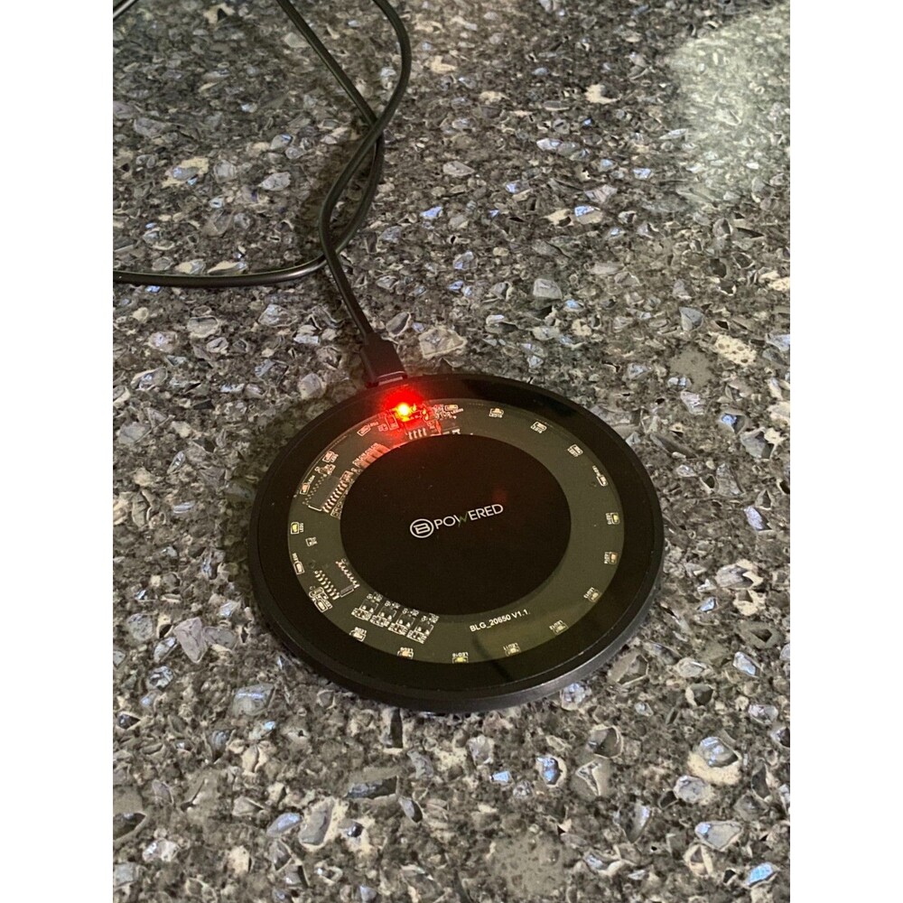ByTech Wireless Charging Pad with LED Color Changing Lights (See video)